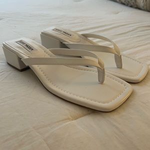 White Steve Madden Sandals